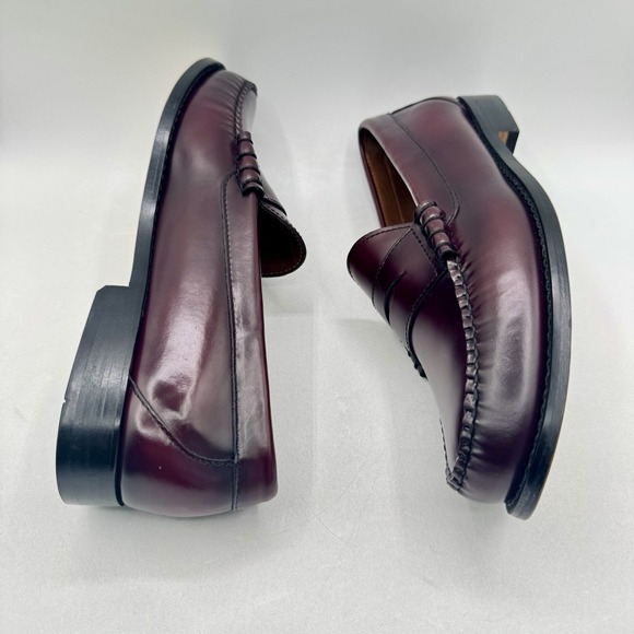 J. Crew Loafers Men\'s Size 10.5 Wine Leather Burgundy main image 12